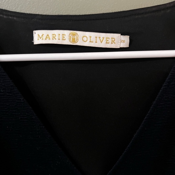 Marie Oliver Blue Sheath Dress Sleeveless V-Neck - Picture 5 of 13